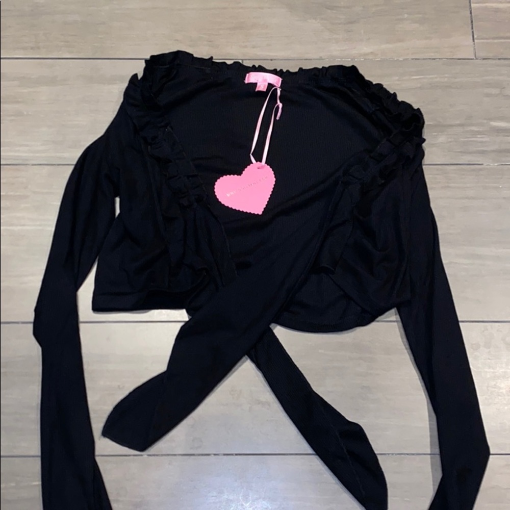 Crop Tie Waist Cardigan XS New with Tags!